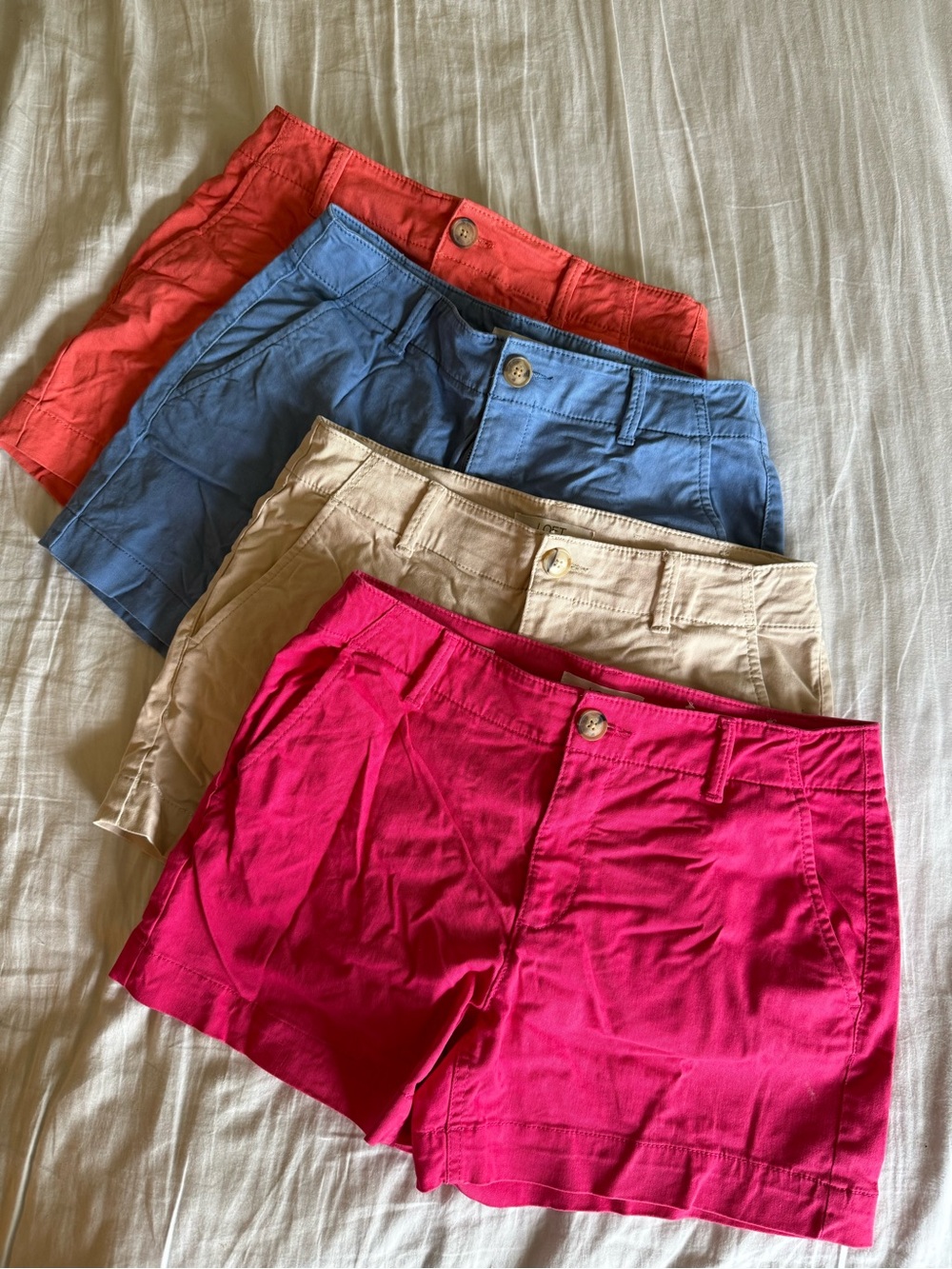 Lot of LOFT “The Washed Twill” Shorts Size 2